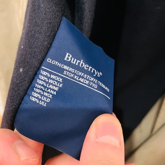 BURBERRYS VINTAGE Men's 40 Long Trench Coat WOOL lining NOVA check - Picture 10 of 16